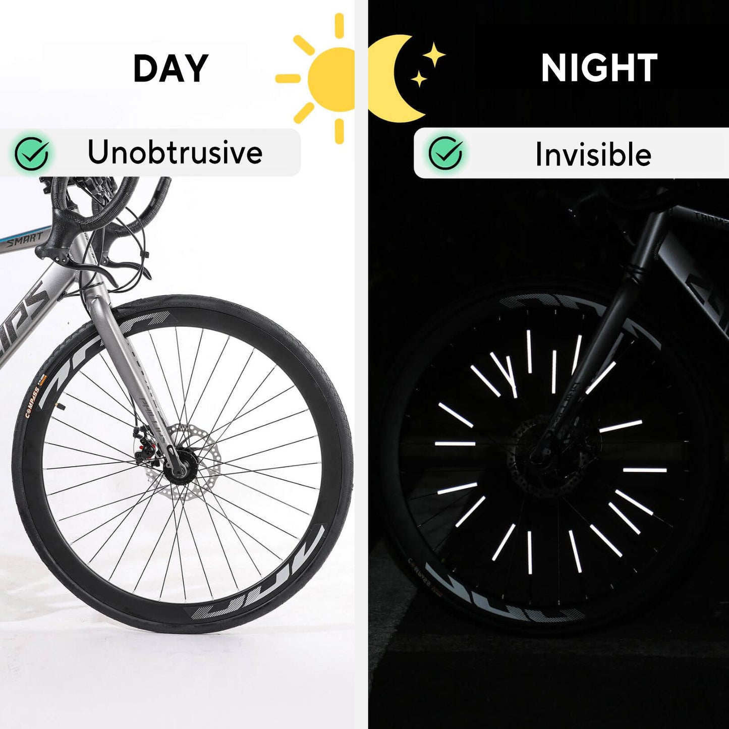Nuvoria® Spoke reflectors set (12 pieces)