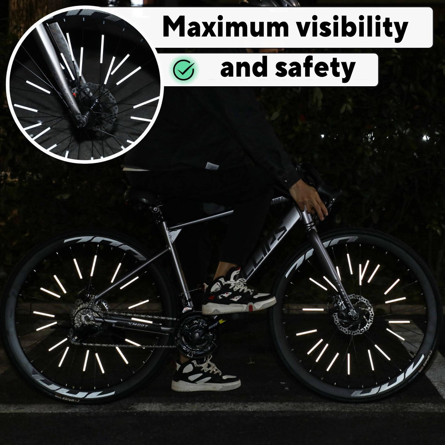 Nuvoria® Spoke reflectors set (12 pieces)